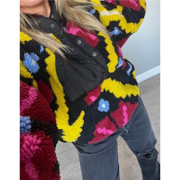 Free People Movement Rocky Ridge Fleece Colorful Pullover Sherpa M Outdoor - Picture 4 of 10